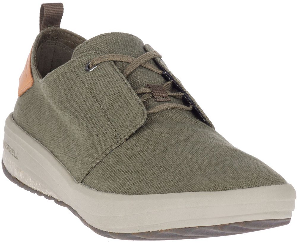 Merrell Sneakers Herre - Gridway Lærred - Olivengrøn - DNT530687